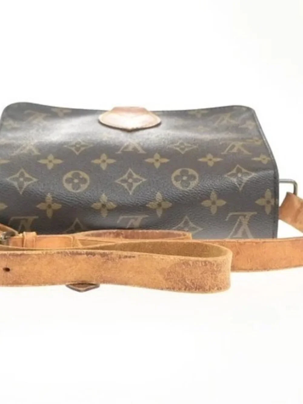 LOUIS VUITTON Cartouchiere MM Shoulder Bag Monogram Leather Brown M51253 62KP520